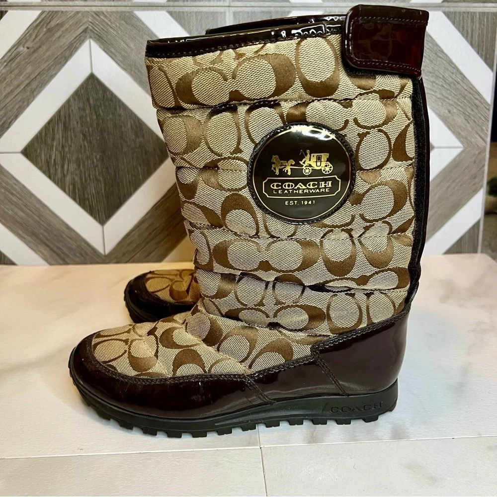 Coach Jordy boots size 5.5 brown